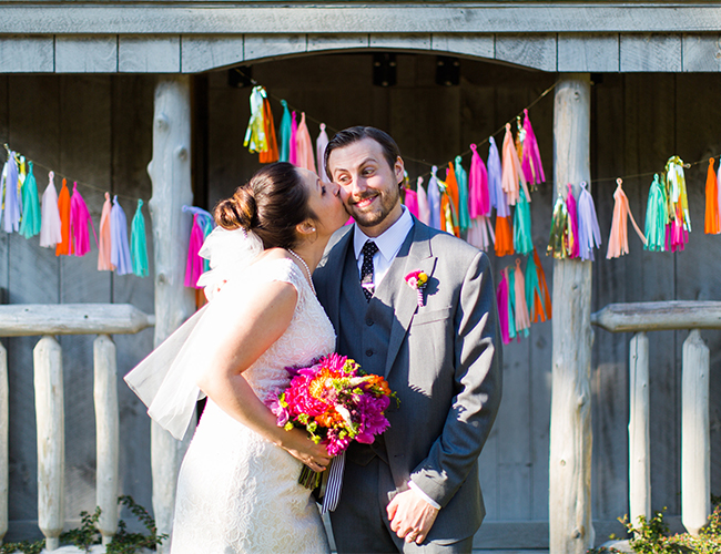 Colorful Striped Wedding