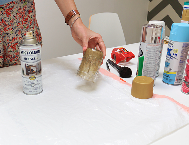 DIY: Mason Jar Makeup Brush Holders