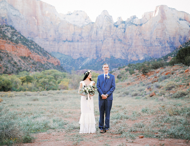 Intimate Zion National Park Wedding