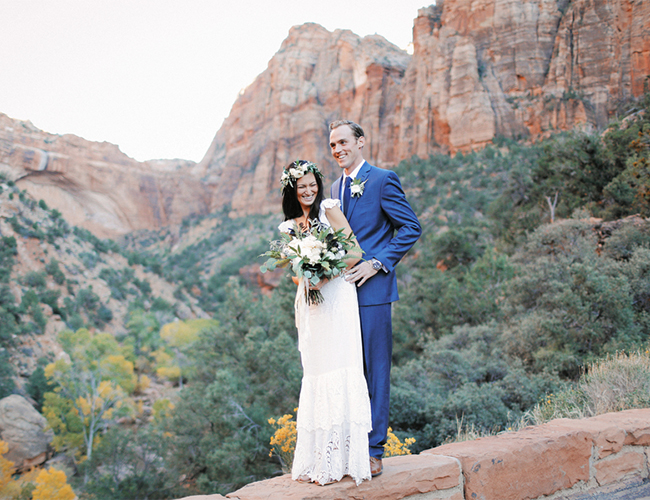 Intimate Zion National Park Wedding