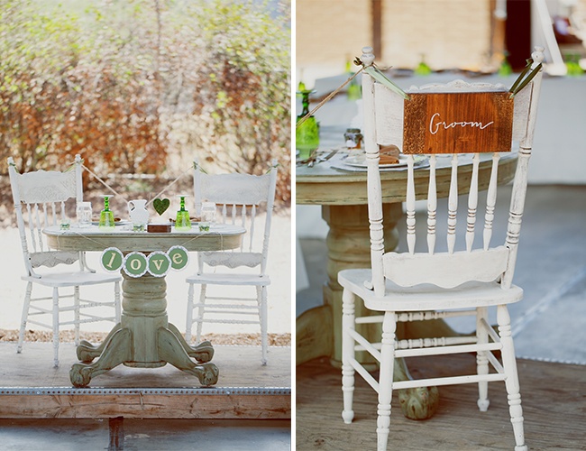 DIY Vintage Green Wedding