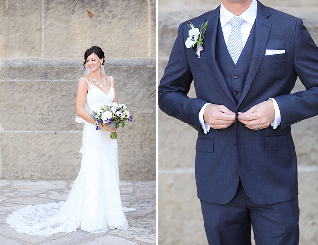 Purple & Navy Santa Barbara Wedding