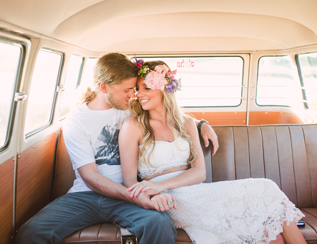 60's Inspired Engagement Photos