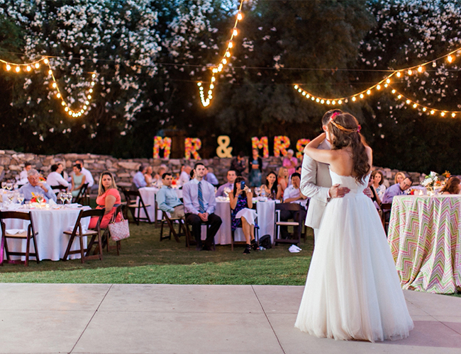 Neon DIY Wedding