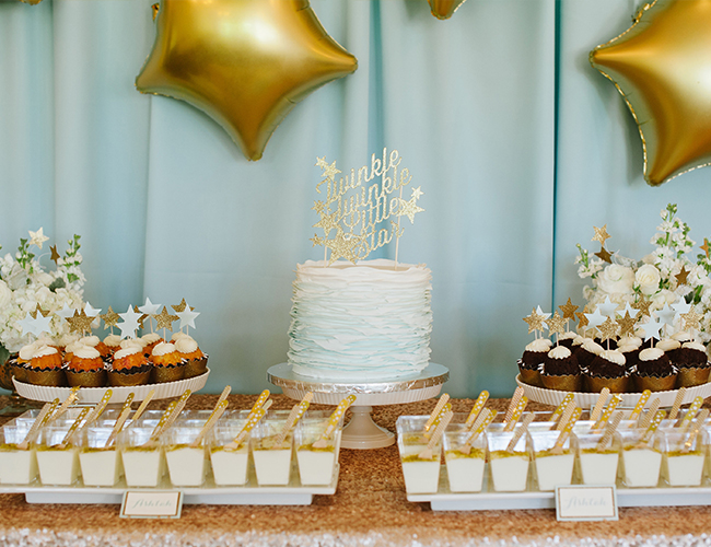 Twinkle twinkle little store star dessert table