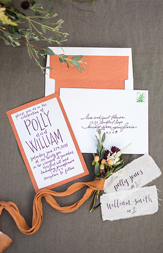 Burnt Orange & Berry Vineyard Wedding - Inspired By This