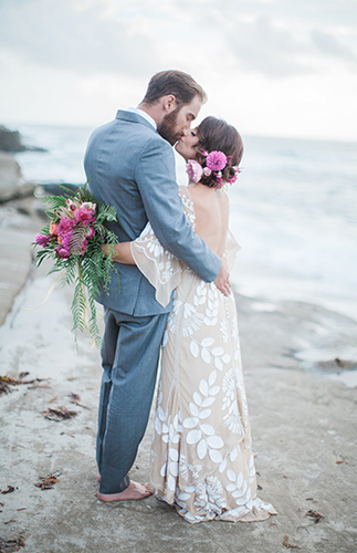 Fuschia Beach Engagement - Inspired by This