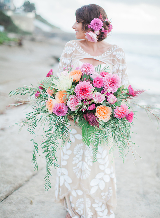 Fuschia Beach Engagement - Inspired by This