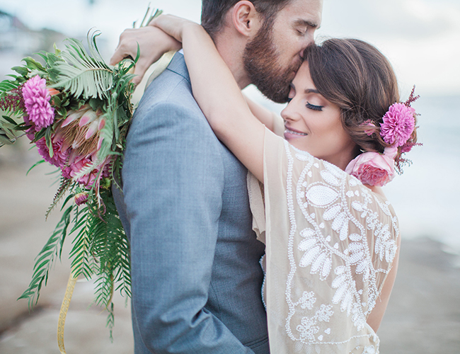 Fuschia Beach Engagement - Inspired by This