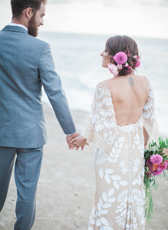 Fuschia Beach Engagement - Inspired by This