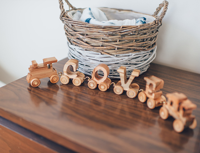 Orange and Indigo Modern Nursery - Inspired by This