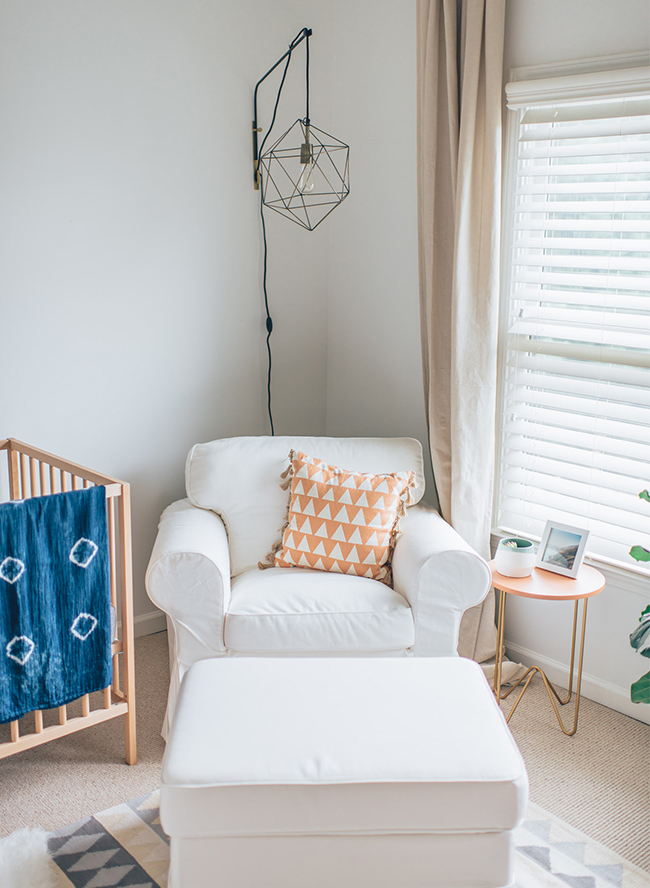 Orange and Indigo Modern Nursery - Inspired by This