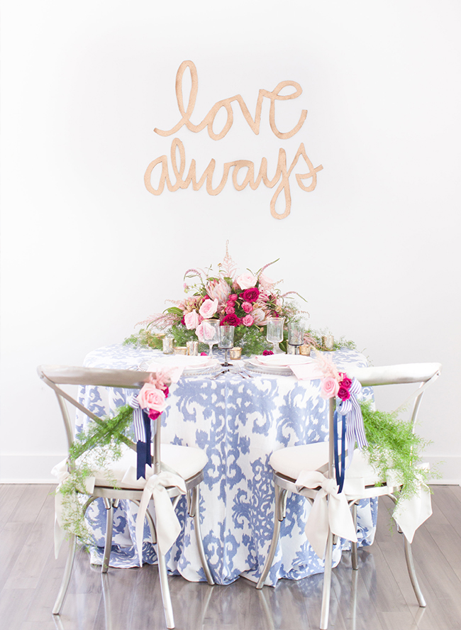 Navy and Pink Inspiration Shoot Elopement - Inspired by This