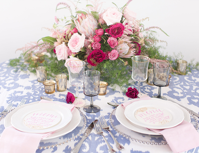 Navy and Pink Inspiration Shoot Elopement - Inspired by This