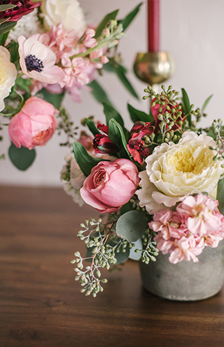 Marsala & Rose Quartz Valentine's Dinner - Inspired by This