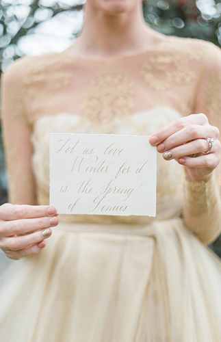 Romantic Gold Winter Wedding - Inspired by This