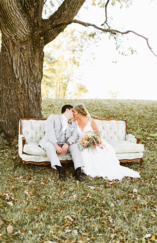 Coral & Green Countryside Wedding - Inspired by This