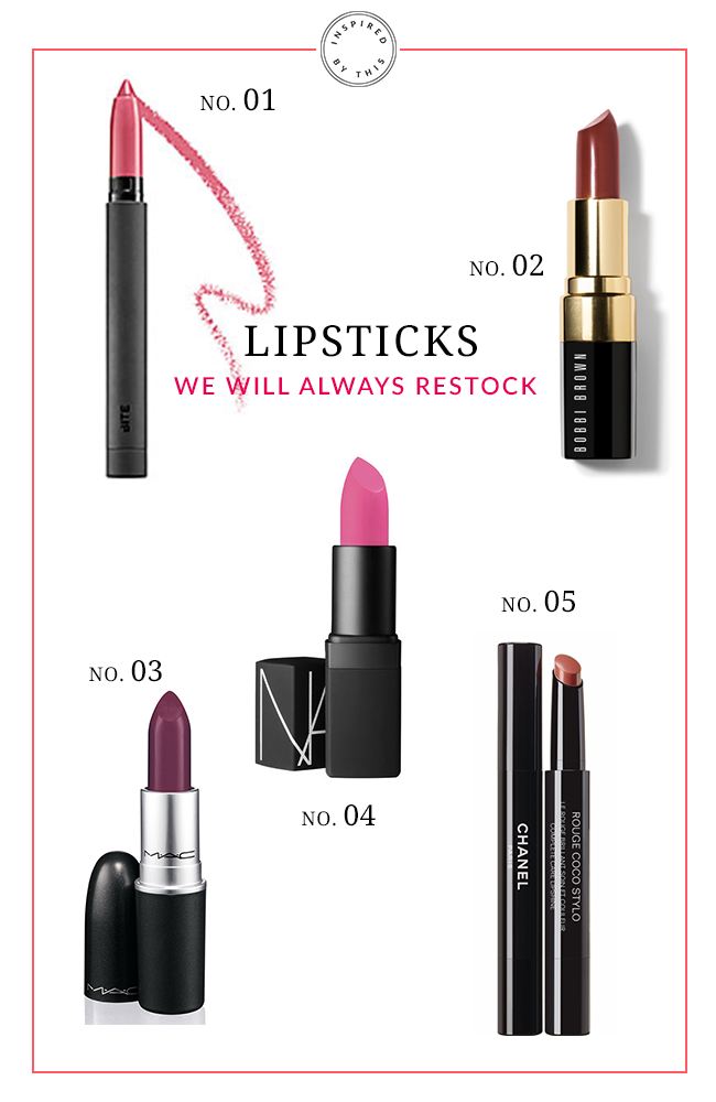 5 Lipsticks We Will Always Restock - Inspired by This