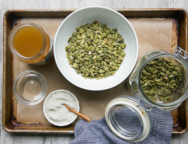 St. Patrick's Day Salad & Pumpkin Brittle - Inspired by This