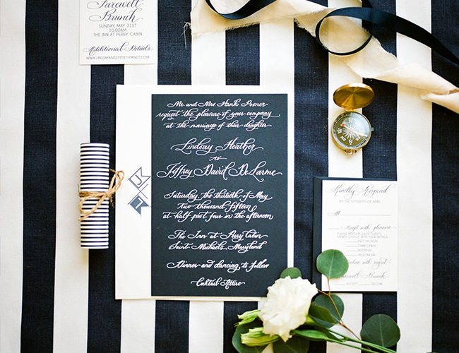 Navy & White Nautical Wedding - Inspired by This