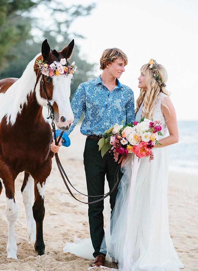 Romantic Pink Hawaii Beach Elopement - Inspired by This