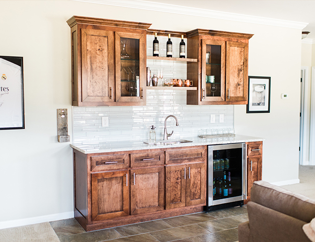  Earth Toned Living Area & Bar Makeover - Inspired by This