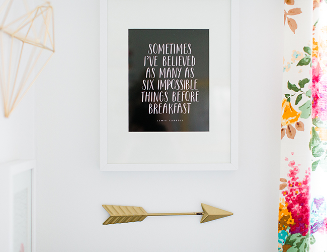 Black, White & Coral Girl Nursery - Inspired by This