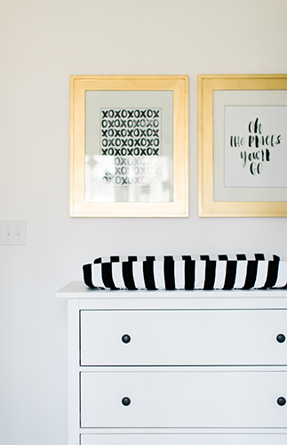 Black, White & Coral Girl Nursery - Inspired by This