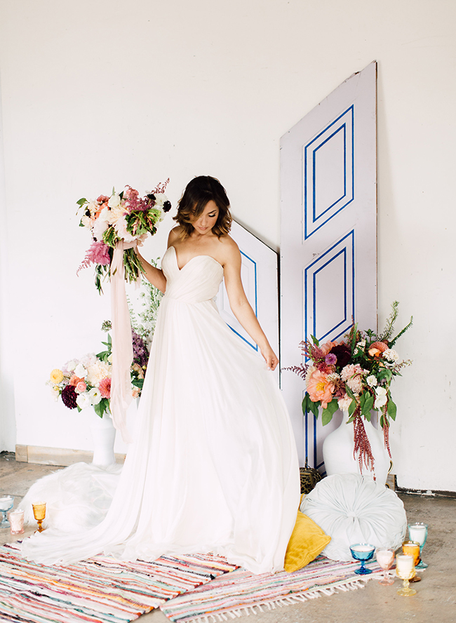 Bright & Playful Mid-Century Wedding Inspiration - Inspired by This