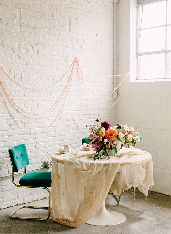 Bright & Playful Mid-Century Wedding Inspiration - Inspired by This