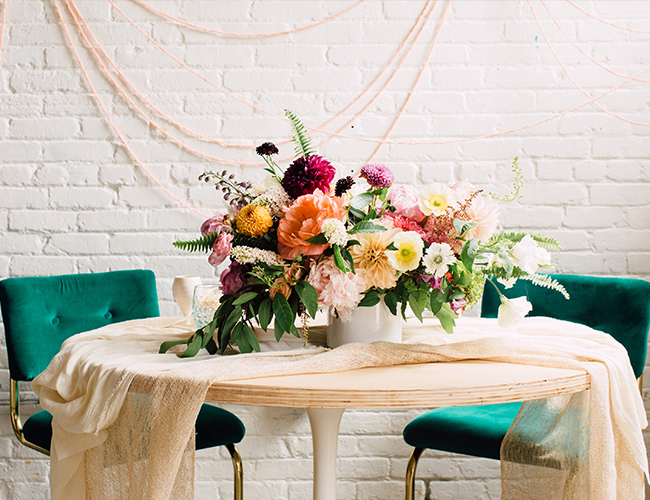 Bright & Playful Mid-Century Wedding Inspiration - Inspired by This