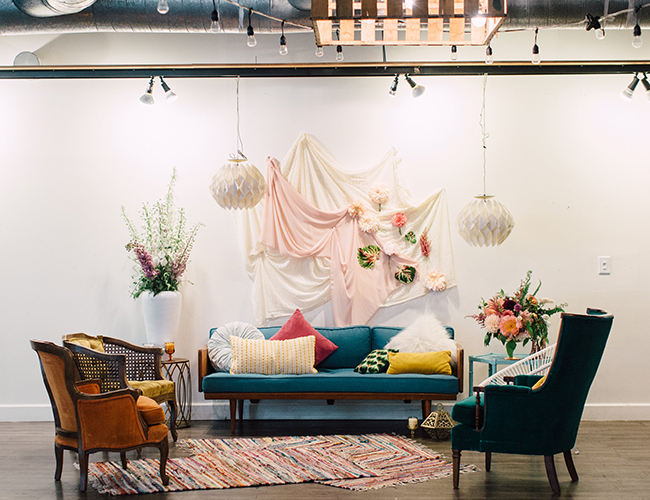 Bright & Playful Mid-Century Wedding Inspiration - Inspired by This