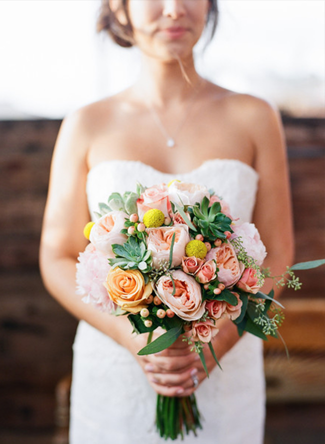 Peach & Coral Wedding at Smoky Hollow Studios - Inspired by This