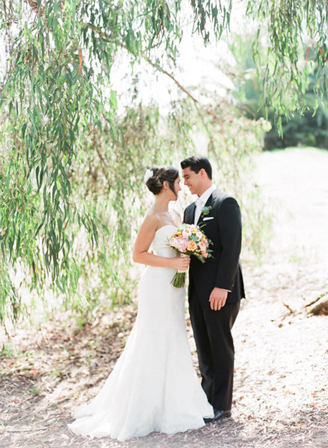 Peach & Coral Wedding at Smoky Hollow Studios - Inspired by This