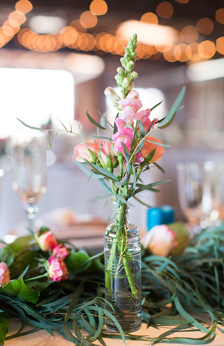 Peach & Coral Wedding at Smoky Hollow Studios - Inspired by This