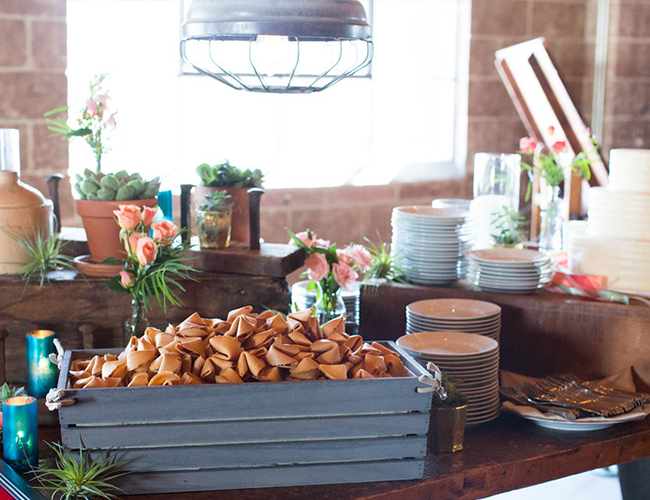 Peach & Coral Wedding at Smoky Hollow Studios - Inspired by This