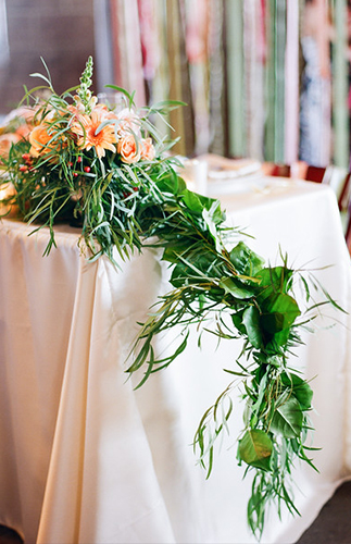 Peach & Coral Wedding at Smoky Hollow Studios - Inspired by This