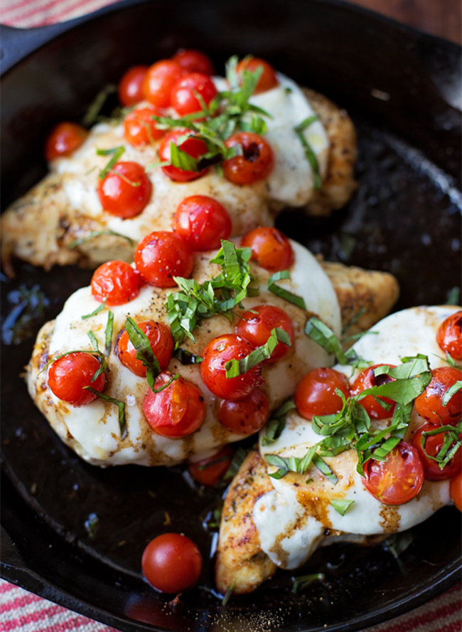 Simple and fast Dinner With Antique Tomatoes