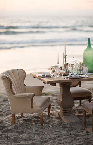 Green & White Seaside Wedding Inspiration - Inspired by This