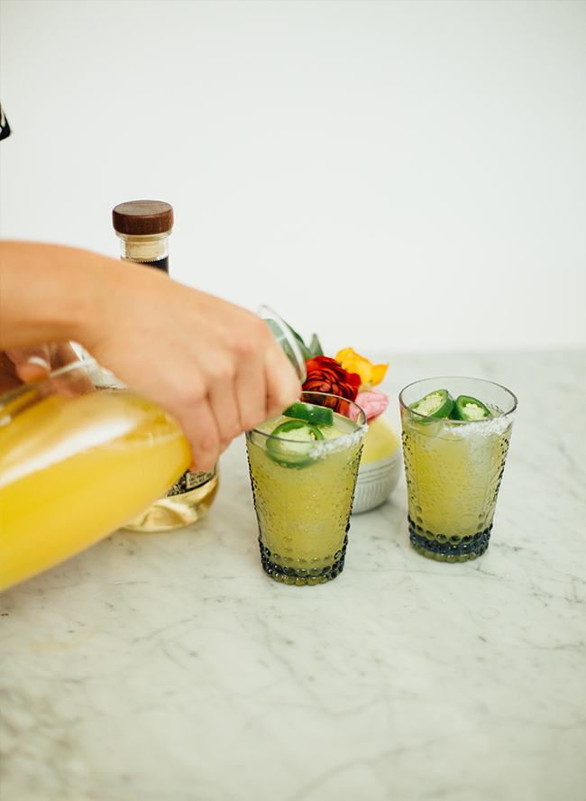 Cinco de Mayo Backyard Party & Jalepeno Margarita Recipe - Inspired by This