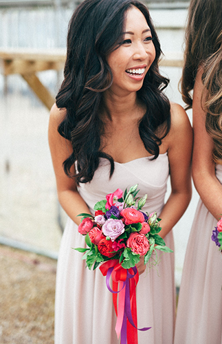 Intimate Pink & Red Greenhouse Wedding - Inspired by This