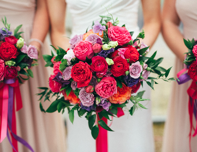 Intimate Pink & Red Greenhouse Wedding - Inspired by This