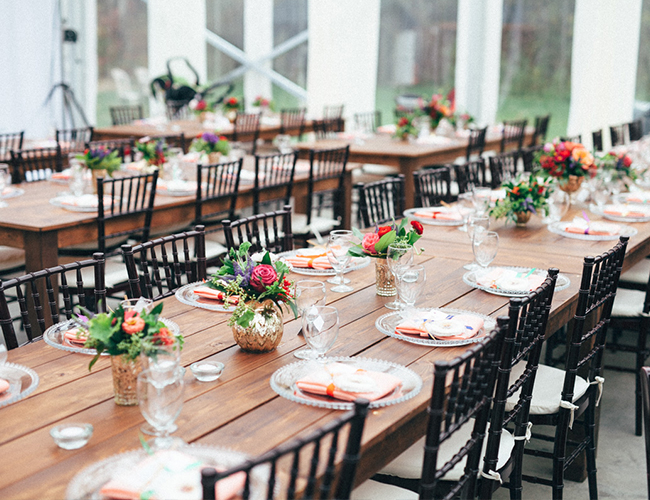 Intimate Pink & Red Greenhouse Wedding - Inspired by This