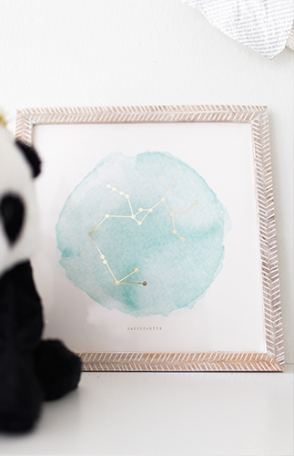 Yellow & Teal Geometric Nursery - Inspired by This