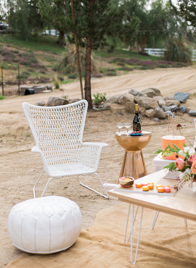 Colorful Mid-Century Modern Engagement Photos - Inspired by This