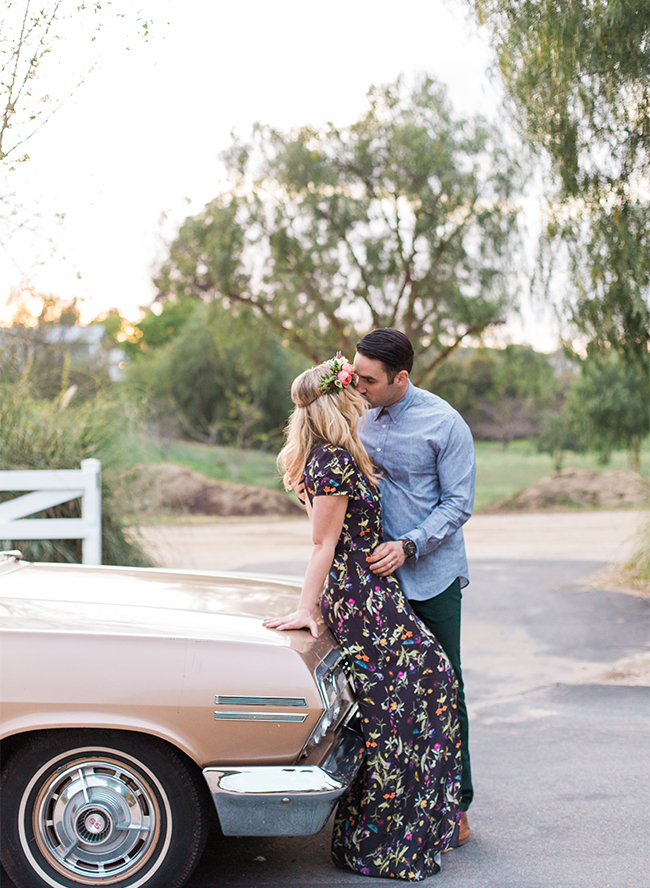 Colorful Mid-Century Modern Engagement Photos - Inspired by This