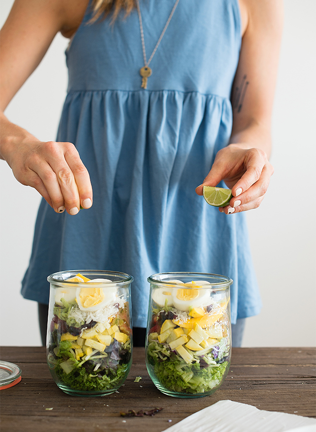 The Perfect Pack Ahead Salads for Work - Inspired by This