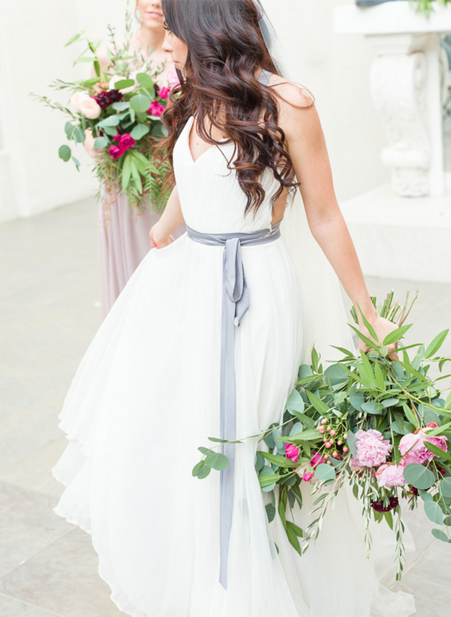 Hot Pink & Cobalt Blue Grecian Wedding Inspiration - Inspired by This