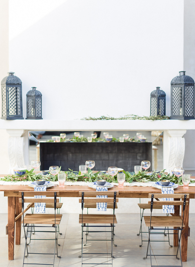 Hot Pink & Cobalt Blue Grecian Wedding Inspiration - Inspired by This