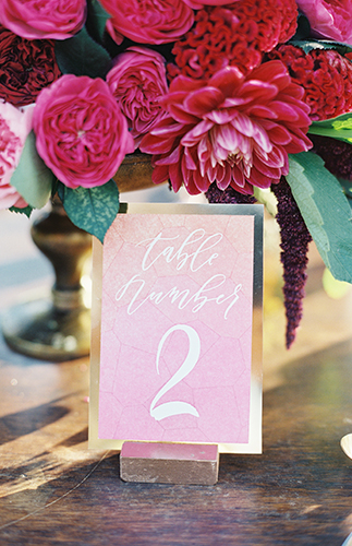 Red & Pink Golden Summer Wedding Inspiration - Inspired by This